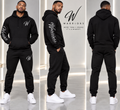 Men's Warriors Statement Black Hoodie Set