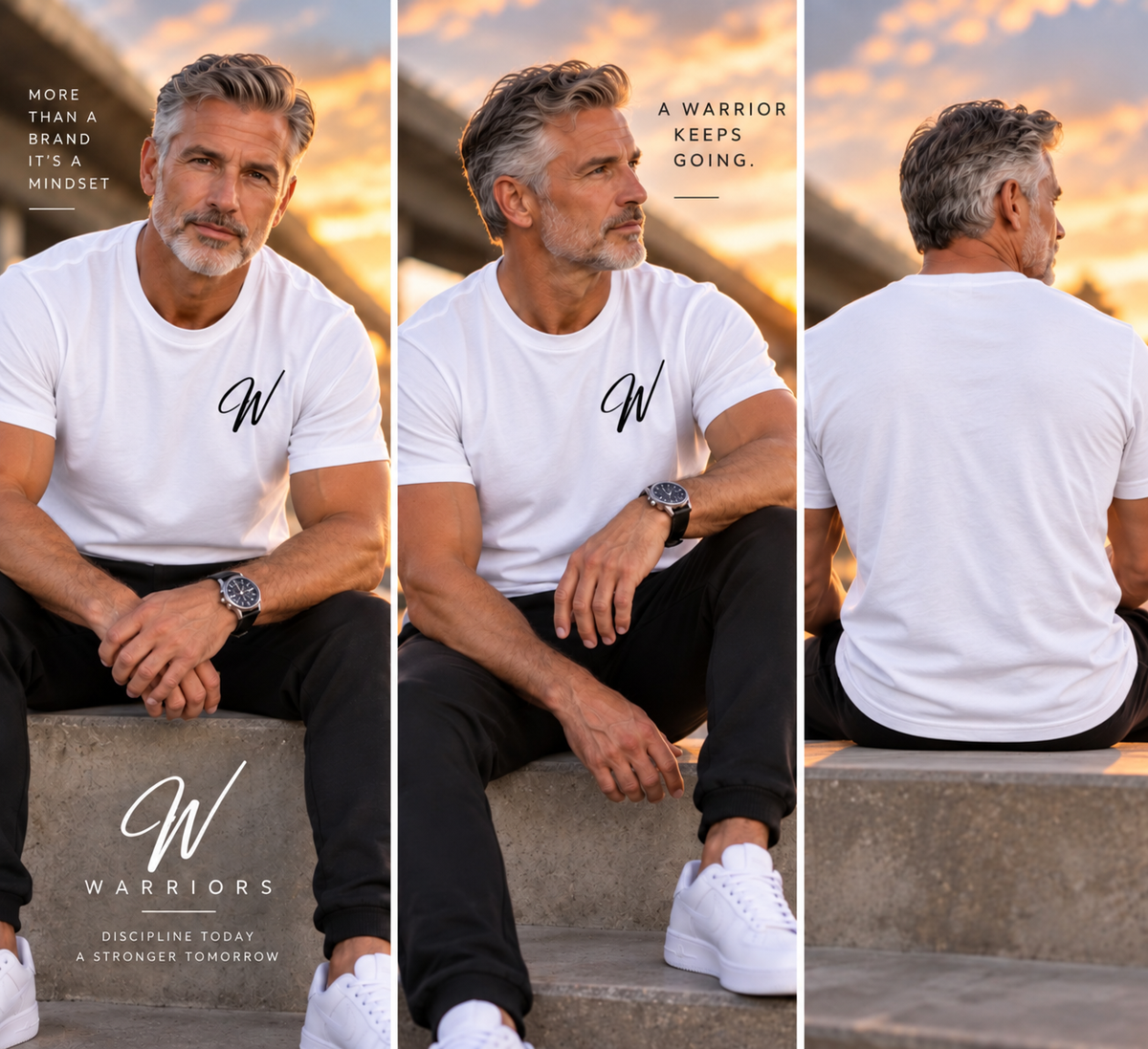 Men's Warriors Black T-Shirt Light W